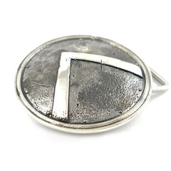 German silver belt buckle Spartan Shield, Ancient military Greece warrior buckle