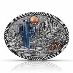 Montana Silversmiths Ladies Desert Moon Cactus Attitude Buckle A825