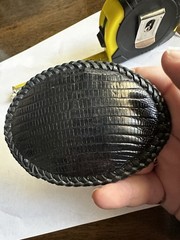 Black Lizard Skin Handcrafted Belt Buckle