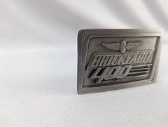 Belt Buckle Brickyard 400 – 1998-New #217 of 400, Siskiyou Buckle, Co, Pewter