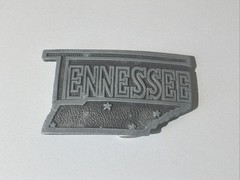 VTG DIX LEATHER CO. METAL BELT BUCKLE TENNESSEE