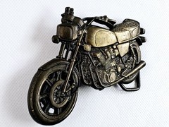 Motorcycle Belt Buckle BBB Baron Buckle Solid Brass 1978 Taiwan 6099 Vtg
