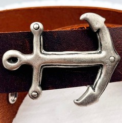 Belt Buckle Anchor Heavy Metal Vintage Maritime Antique For 40mm Belt Style