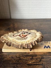 Vintage Handcrafted Elk Antler Burr Belt Buckle Buck Skull Arrow Design Disney