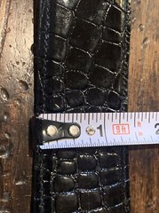 XXL Pat Areias Sterling Silver 14K James Reid Style Belt Buckle 29-31-1.5”🐊✅ Nu