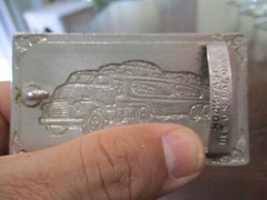 VINTAGE SEMI TRACTOR & TRAILER 1950&rsquo;S CAR HAULER HOOK FAST BELT BUCKLE