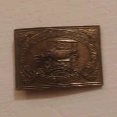 Bronze Metal Rectangular Vehicle Design Western Belt Buckle Fits 1.5 in Belt