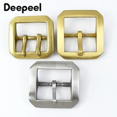 40mm Pure Brass Belt Buckles Men Pin Buckle Stainless Steel Belts