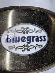 Vintage Old Bluegrass Music Gold Belt Buckle Rare Fast Free Shipping