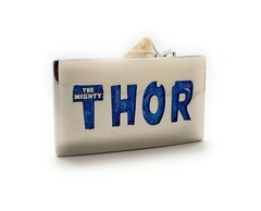 Belt Buckles Thor Silver Blue Enamel Edition Marvel Comics Silver Platted New