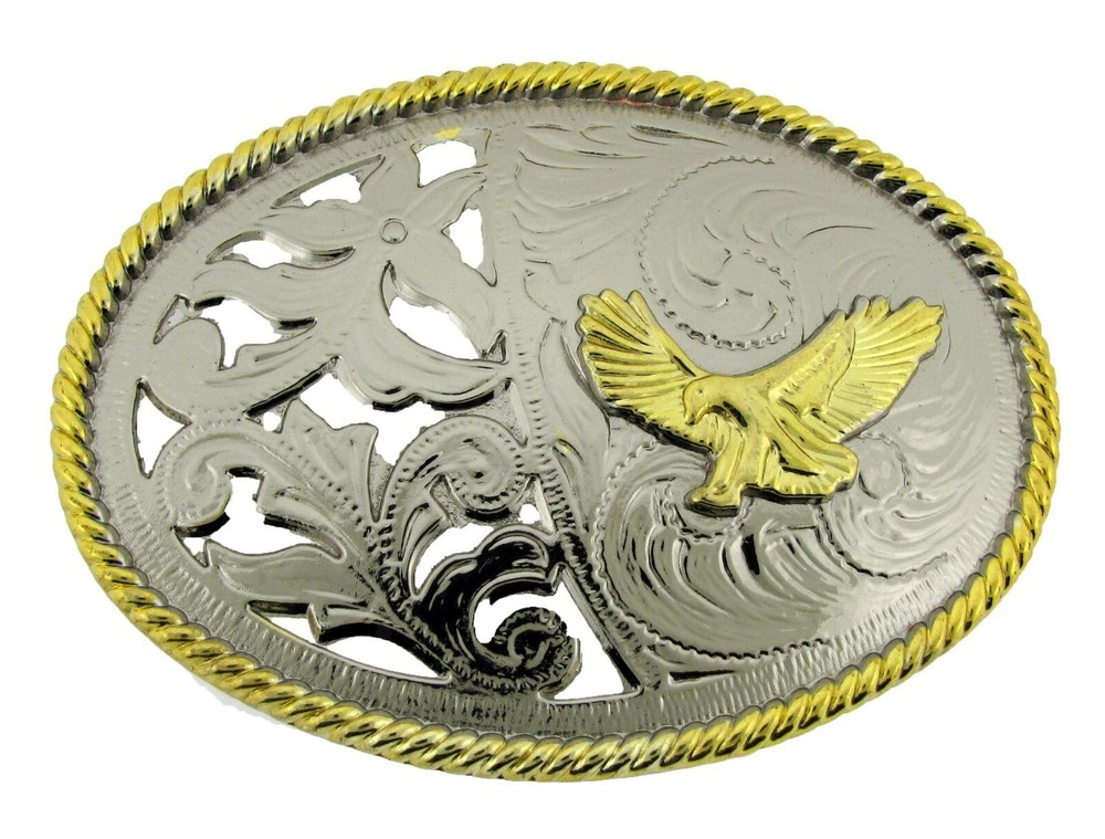 Eagle Belt Buckle American Metal Mens Cowboy Western Rodeo Trophy Limited Texas