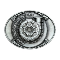 Zinc alloy belt buckle retro western cowboy machinery heart belt buckle