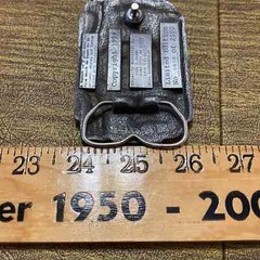 Vintage Pewter Fathers Day June 19th 1988 A Tribute To A Father Belt Buckle