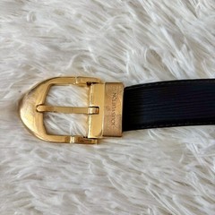 Louis Vuitton Pre-Owned Belt Black Gold Epi