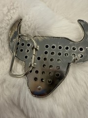 New Belt Buckle Western style Cowboy Green Eye Studded Bull Rodeo