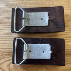 Lot Of 2 Vintage Unbranded Wood Belt Buckles RARE 🔥🔥🔥