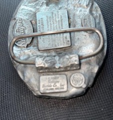 VFW Life Member Belt Buckle 1987 Siskiyou Buckle Co B71 Williams OR USA Vintage