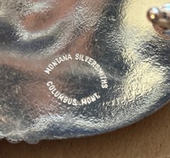 Montana Silversmiths American Indian? Bucking Horse Buckle Leather Belt Sz 34.