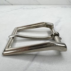 Silver Tone Simple Basic Belt Buckle