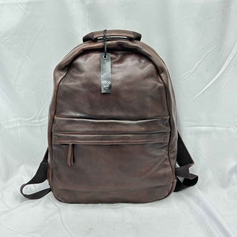 Latico Mens Sheldon Large Backpack Leather Brown