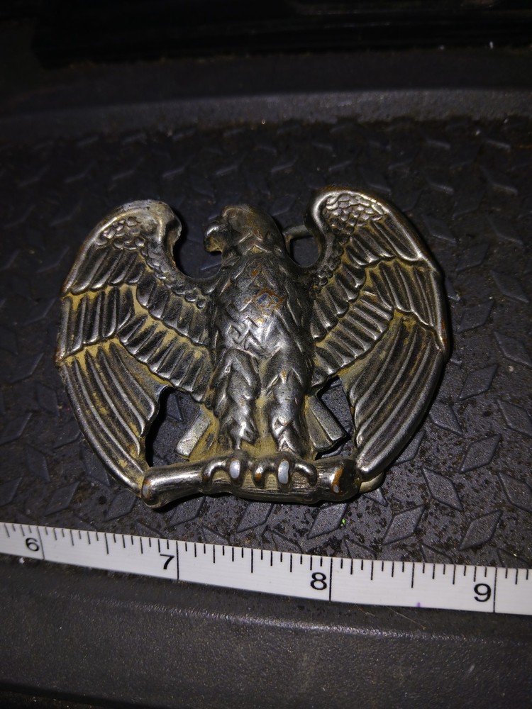 Vintage Avon Pewter Tone Metal Eagle Belt Buckle