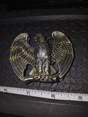 Vintage Avon Pewter Tone Metal Eagle Belt Buckle