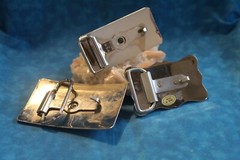 Set Of 3 Silver Tone Belt Buckles