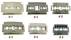 Razor Blade Belt Buckles Barber Shop Hairdresser Hair Stylist Tool Silver Chrome