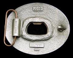 RG24119 *NOS* 2004 **GOT CERVEZA?** BOTTLE OPENER BERGAMOT BELT BUCKLE
