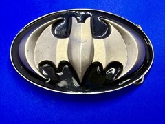 Batman Dc Comics Superhero S07 Black & Grey Raised 3D GTO Oval Belt Buckle