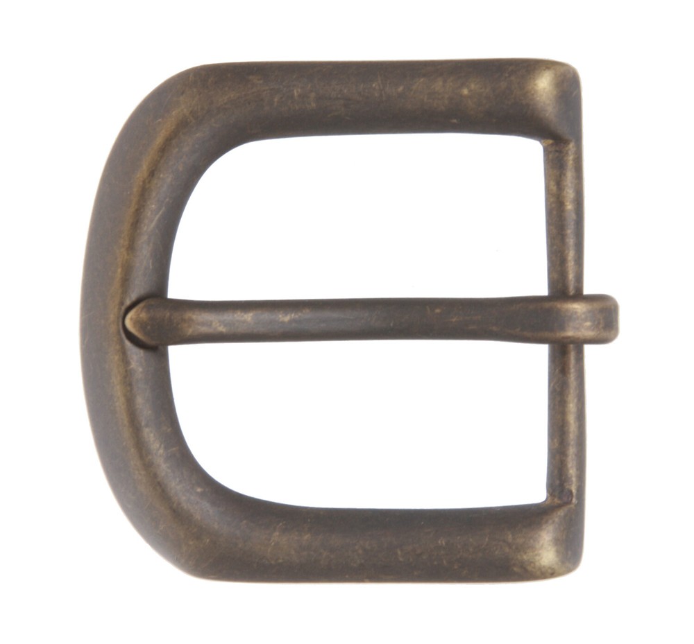 1 1/2&Prime; (38 mm) Nickel Free Single Prong Solid Brass Horseshoe Belt Buckle