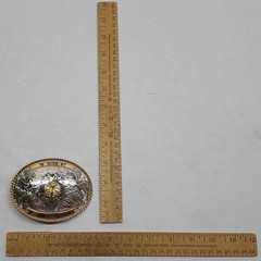 1987 – SCSA – 25-27 – shooting – GERMAN SILVER – BELT BUCKLE – listing # 9564