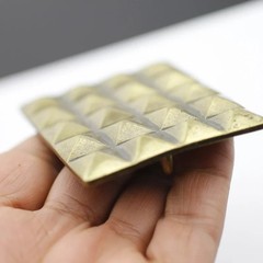 Vintage Chocolate Bar Design Metal Antique Brass Effect Belt Buckle