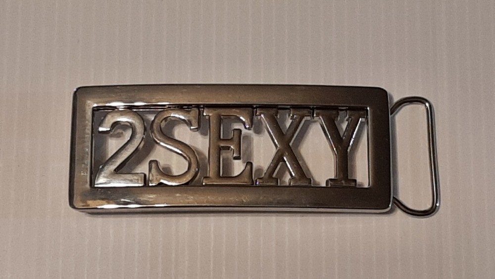 2SEXY 2 SEXY CUSTOM Belt Buckle-Put ANY LETTERS &/OR NUMBERS on Buckle