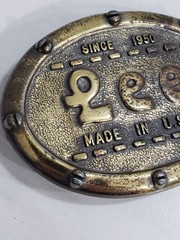 LEE SINCE 1950 MADE IN U.S.A. belt Buckle Lee N.Y.C. USA Vintage brass oval