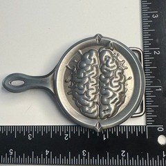 SMC LLC 2005 Metal Belt Buckle Brain Skillet Design Made in China