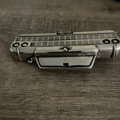 Vintage Brent Williams Orbit 1963 Chevy Impala Car Grille Belt Buckle