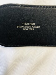 Limited Edition Tom Ford 18K Gold Plated Stud Pin Buckle Belt Men’s