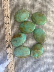 Teal Turquoise Stone Western Belt Buckle Cowboy Brass Agate Inlay 1.5in Strap
