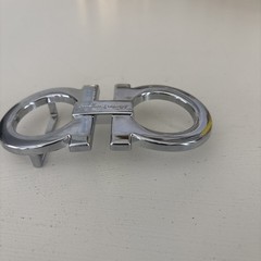 Salvatore Ferragamo Silver Tone Belt Buckle For 2 Inch Belts – Good