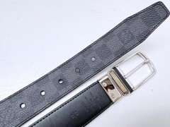 Louis Vuitton Pre-Owned Damier Graphite Slender Belt 85