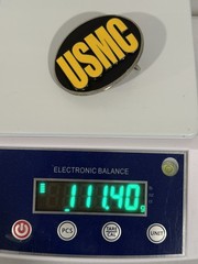 USMC Marine Corps Black Yellow Enamel Belt Buckle Siskiyou Military Gift