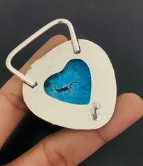 Turquoise Gemstone 925 Sterling Silver Handmade Belt Buckles Vintage Gift For