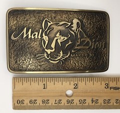 Solid Bronze Belt Buckle Advanced Casting Inc Mal Dion Maker Wild Cat