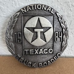 Vintage Texaco National Truck Rodeo 1984 Belt Buckle