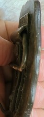 Vintage Oden NC Brass Belt Buckle BOB Personalized Raised NAME Hook Closure