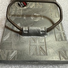 British Flag Belt Buckle Metal Pewter Tone Made Mexico Reissue