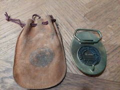1881 El Paso Texas Del Norte Belt Buckle And Leather Pouch Serial #KP-0545