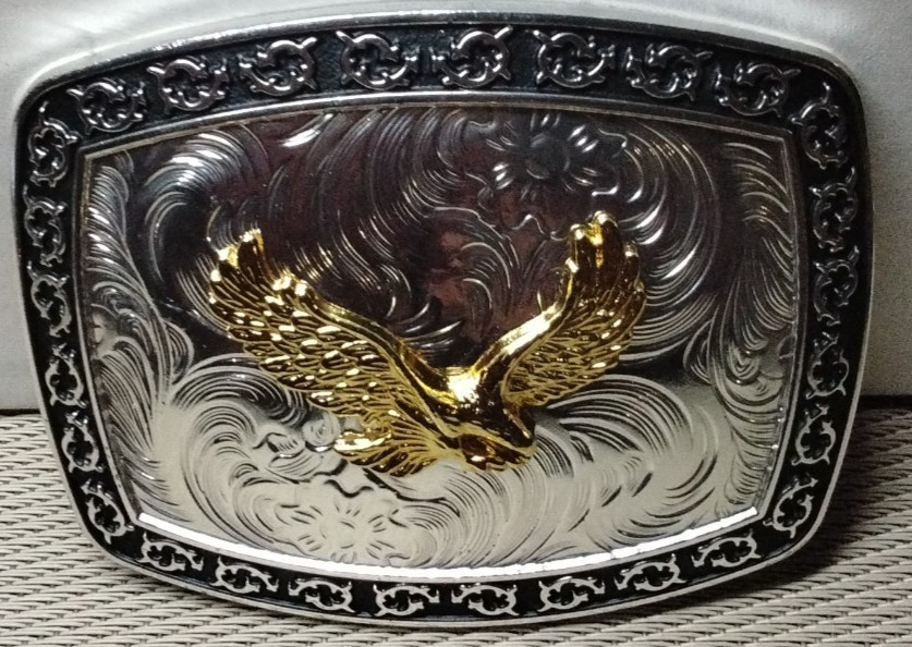 EAGLE HEAD Western Cowboy Belt Buckle Hebilla Vaquera