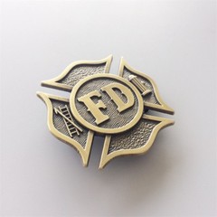 Antique Bronze Fire Fighter Dept Classic Hero Belt Buckle also Stock in the US
